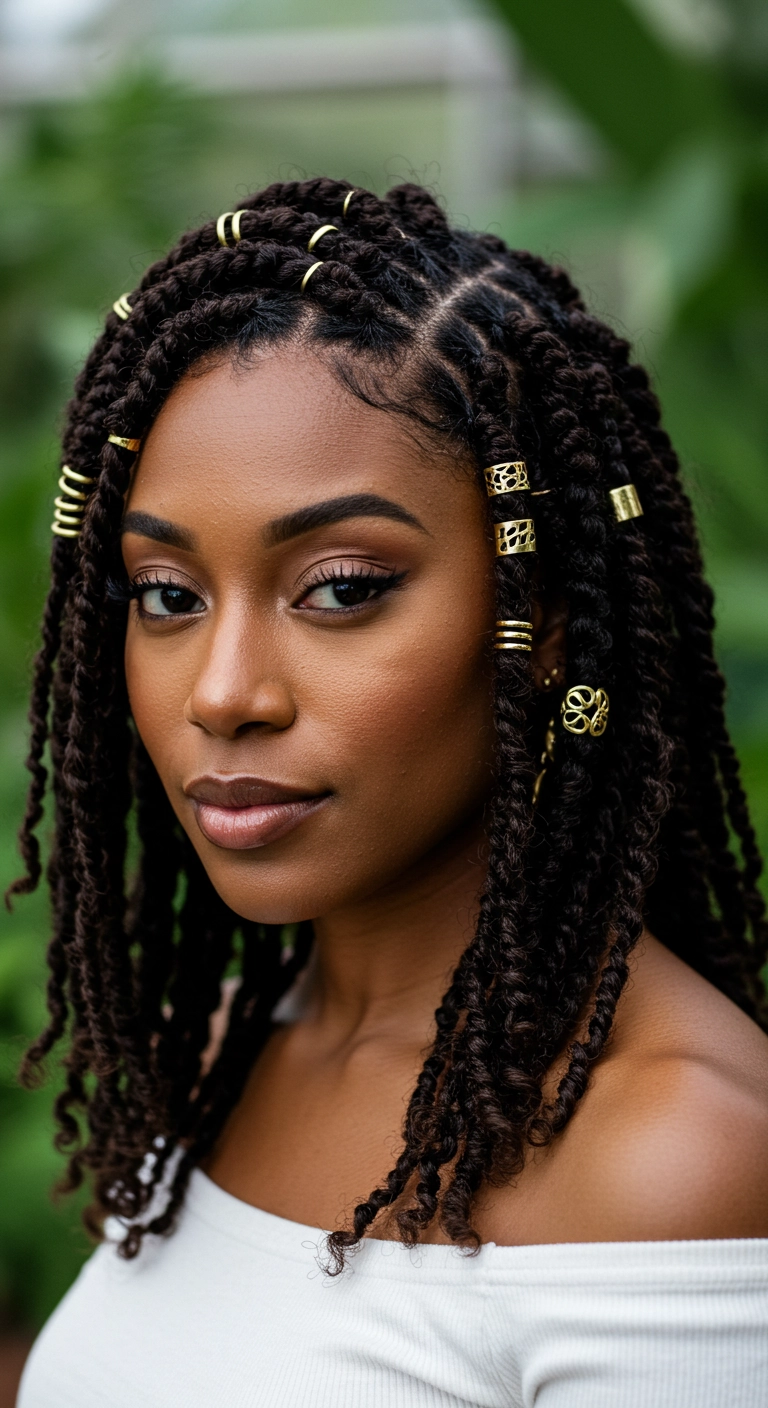 Golden Goddess Shoulder-Length Passion Twists