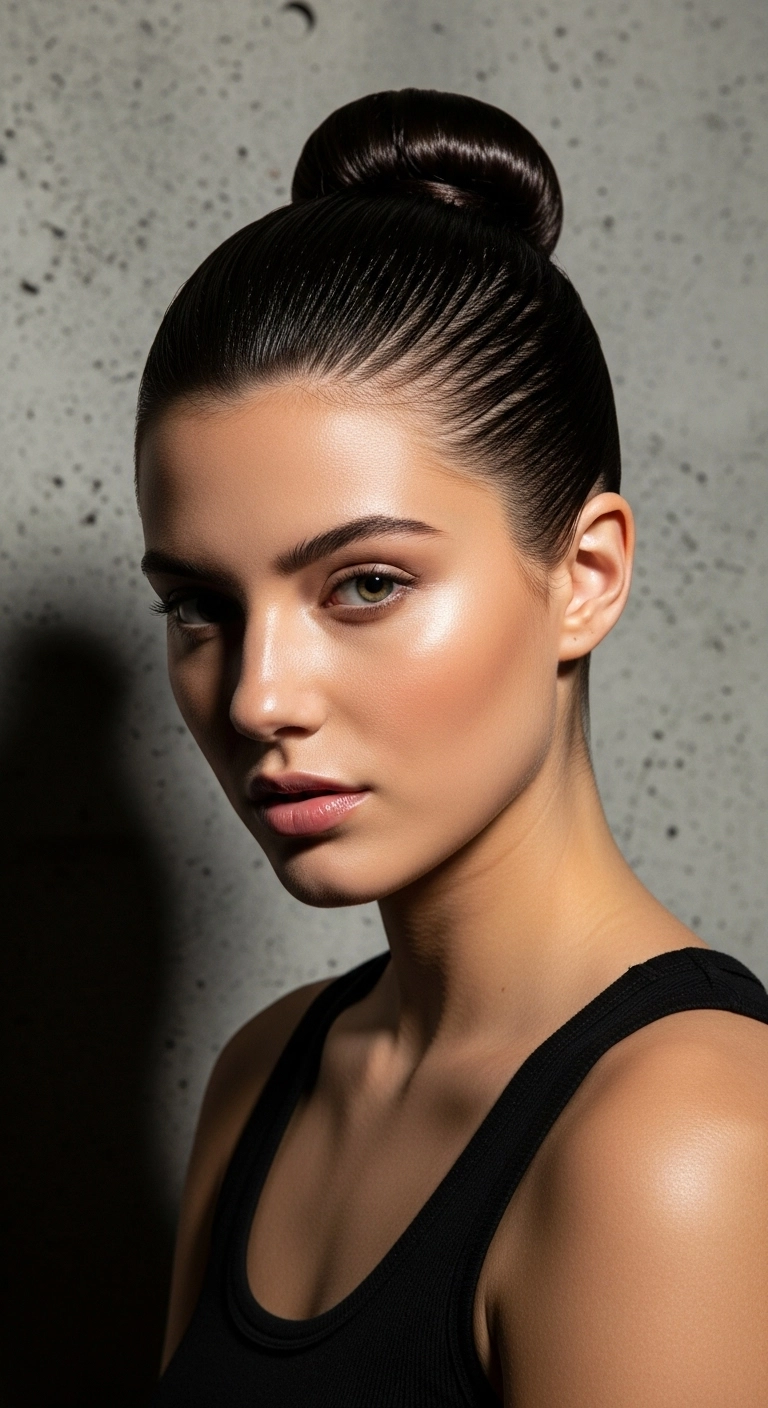 Ultra-Sleek High Ballerina Bun