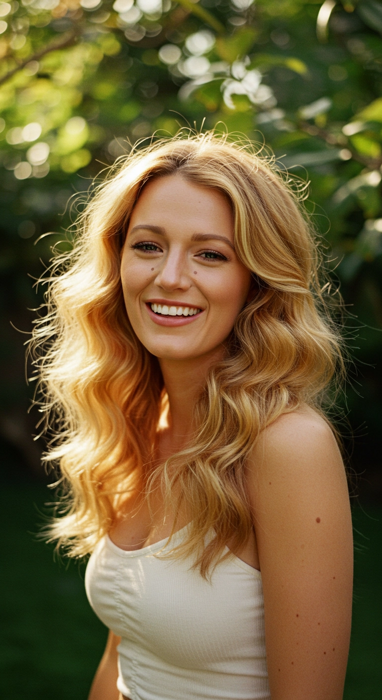 Sun-Kissed Golden Blonde Effortless Beach Waves