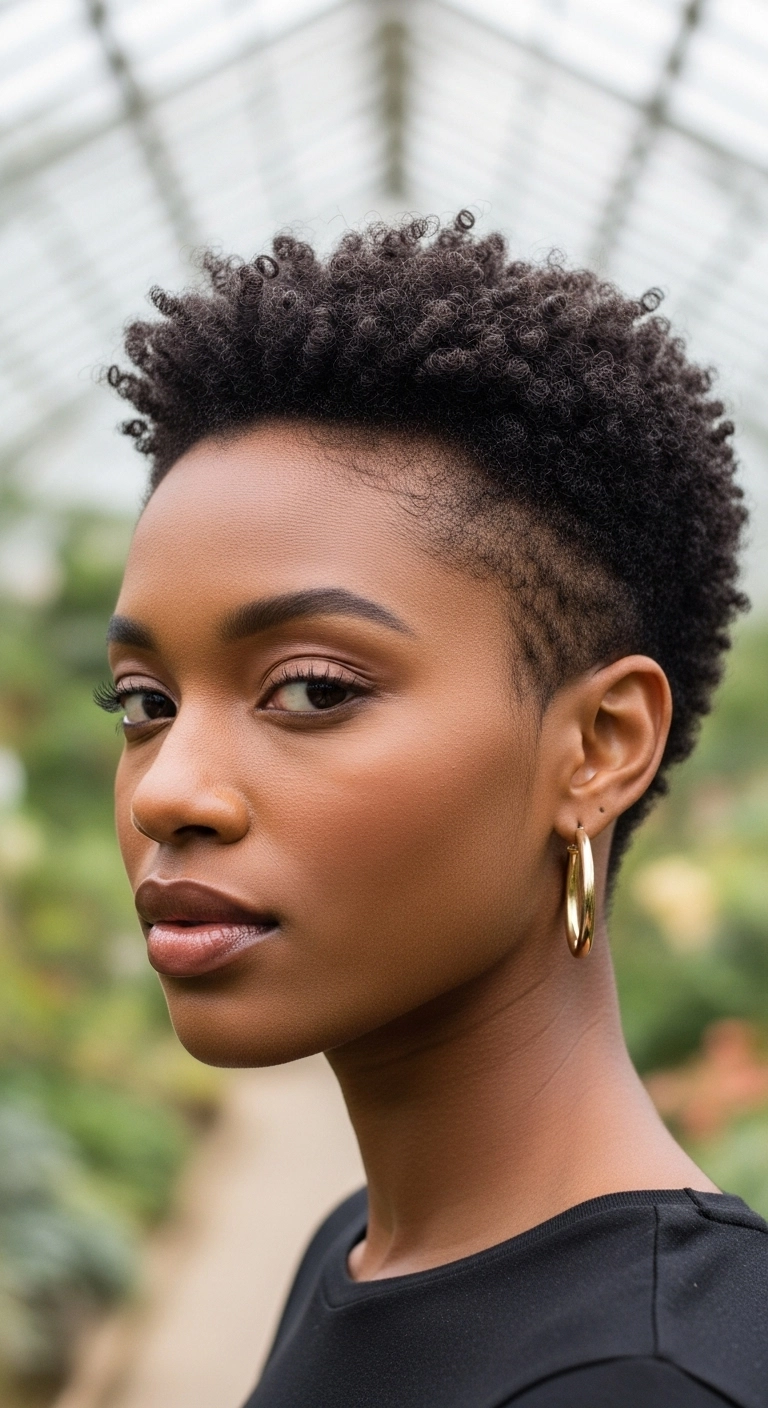 Tapered Teeny Weeny Afro with Defined Coils