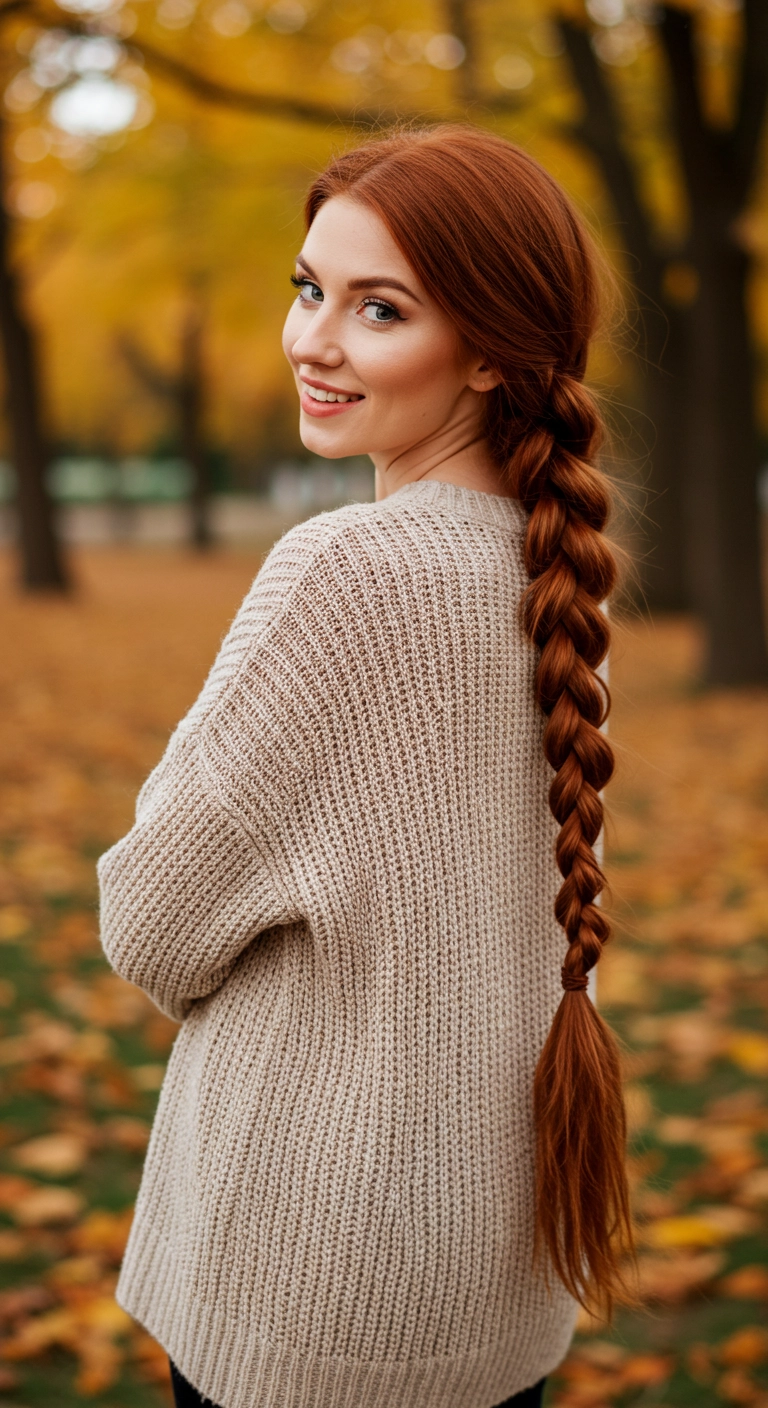 Extra Long Classic Copper Braid