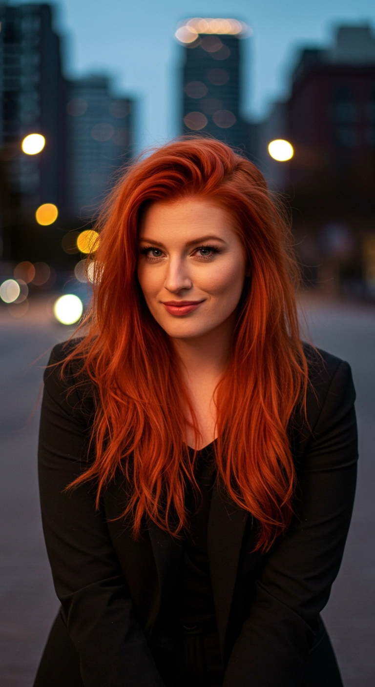 Vibrant Copper Blowout with Effortless Volume