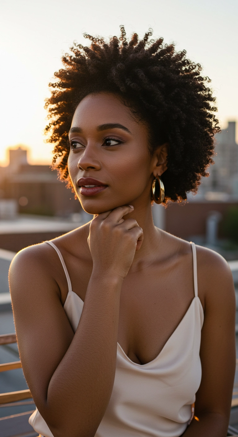 Voluminous Defined 4A/4B Rounded Afro