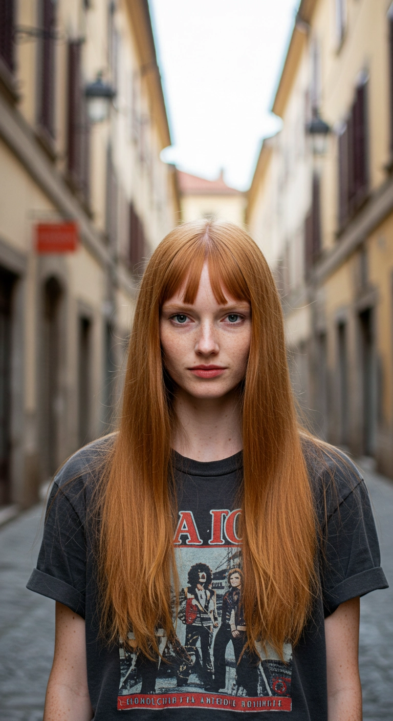 Long Copper Layers with Choppy Micro Bangs